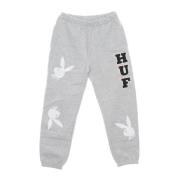 HUF Kaninhuvud Fleece Sweatpants Playboy Tracksuit Gray, Herr