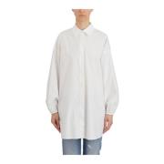 Dondup Oversized Skjortklänning White, Dam