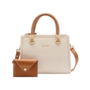 Liu Jo Ivory Shopper Väska Elegant Rymlig Tillbehör Beige, Dam