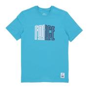 Nike Basketball Tee Teal Nebula Statement Blue, Herr