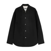 Jil Sander Svart Bomullsskjorta för Män Black, Herr