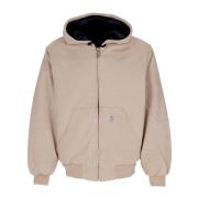 Carhartt Wip Huva Canvas Jacka med Vadderad Foder Beige, Herr