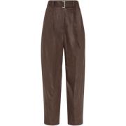 Brunello Cucinelli Bruna Byxor Elegant Stil Brown, Dam