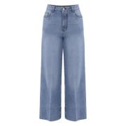 Kocca Stiliga Wide Jeans för Kvinnor Blue, Dam