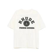 Rhude French Riviera T-Shirt White, Herr