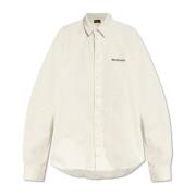 Balenciaga Skjorta med logotyp Beige, Dam