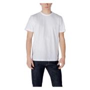 Colmar Vit Bomull T-shirt Kort Ärm Rund Hals White, Herr