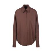 Federica Tosi Moka Overshirt Brown, Dam