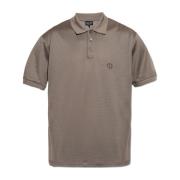 Giorgio Armani Polo med broderad logotyp Brown, Herr