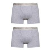 Vivienne Westwood Tvåpack boxershorts med logotyp Gray, Herr