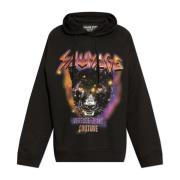 Versace Jeans Couture Tryckt sweatshirt Black, Herr