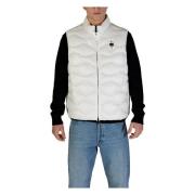 Blauer Vit Zip Gilet med Fickor White, Herr