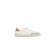 Stuart Weitzman Vita Läder Låg-Top Sneakers White, Herr