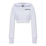 Versace Jeans Couture Cropped hoodie White, Dam