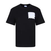 Patou Quiltad Ficka T-shirt Svart Black, Dam