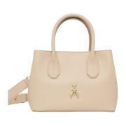 Patrizia Pepe Beige Läder Mini Shoppingväska Beige, Dam