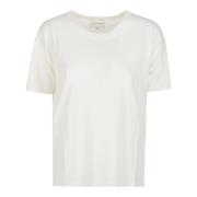 Loulou Studio Kortärmad T-shirt Beige, Dam