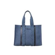 Chloé Stilren Läder Väska för Kvinnor Blue, Unisex