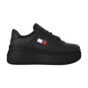 Tommy Jeans Retro Svart Sneakers Flatform Fritid Black, Dam