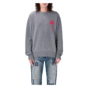 Palm Angels Stickad tröja med bakre palmer Gray, Herr