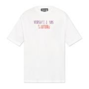 Versace Jeans Couture T-shirt med tryckt logotyp White, Herr