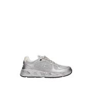 Premiata Svarta Mocka Läder Sneakers Gray, Dam