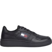 Tommy Jeans Retro Svarta Sneakers för Kvinnor Black, Dam