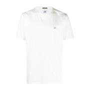 C.P. Company Vit Logo Patch Jersey T-shirt White, Herr