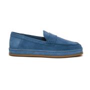 Hogan Mocka Slip-On Jeans Skor Blue, Dam