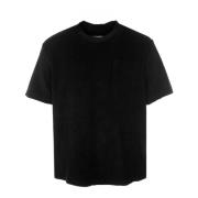 OAS Broderad Ficka Terry T-Shirt Black, Herr