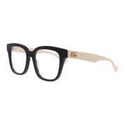 Gucci Fyrkantiga glasögon i acetat White, Unisex