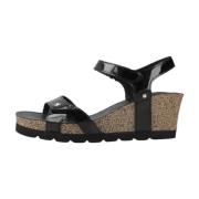 Panama Jack Plattform Kil Sandal Black, Dam