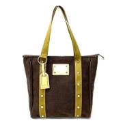 Louis Vuitton Vintage Pre-owned Bomull handvskor Brown, Dam