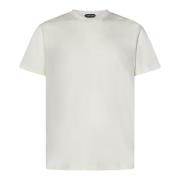 Tom Ford Lyxig Ivory T-shirt för män Beige, Herr