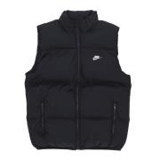 Nike Svart/Vit Puffer Vest Dunjacka Black, Herr