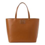 Iceberg Shopper väska i Saffiano läder i coccio färg Brown, Dam