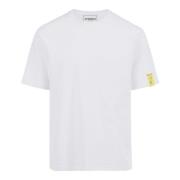 Iceberg Vit Regular Fit T-shirt i Interlock-tyg White, Herr