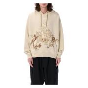 Off White Skate Hoodie för Putti Stil Beige, Herr