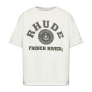 Rhude Logo T-shirt Beige, Herr