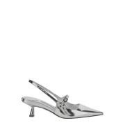 Jimmy Choo Guld färgade pumps med lackfinish Gray, Dam