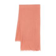 Faliero Sarti Rosa Ull Siden Scarf Pink, Dam