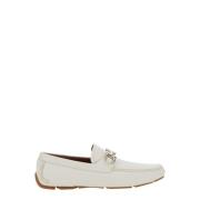 Salvatore Ferragamo Vita loafers med Gancini-plakett White, Herr