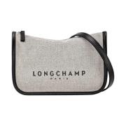 Longchamp Essentiell vit crossbody-väska med logotyp White, Dam