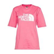 The North Face Avslappnad passform crew neck tee Pink, Dam