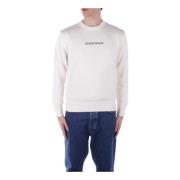 Guess Logo Front Sweater Regular Fit Cotton White, Herr