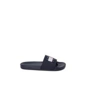 Tommy Jeans Blå Tryckt Slide Sandal Män Blue, Herr