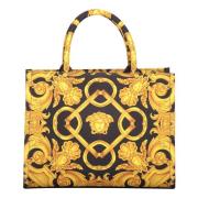 Versace Jacquardmönster canvas toteväska Multicolor, Dam