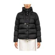 Herno Kort Satin Pufferjacka Black, Dam