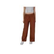 b.young Brun Bomull Wide Leg Byxor Brown, Dam