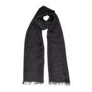 Alviero Martini 1a Classe Elegant Grå Vinterscarf Black, Dam